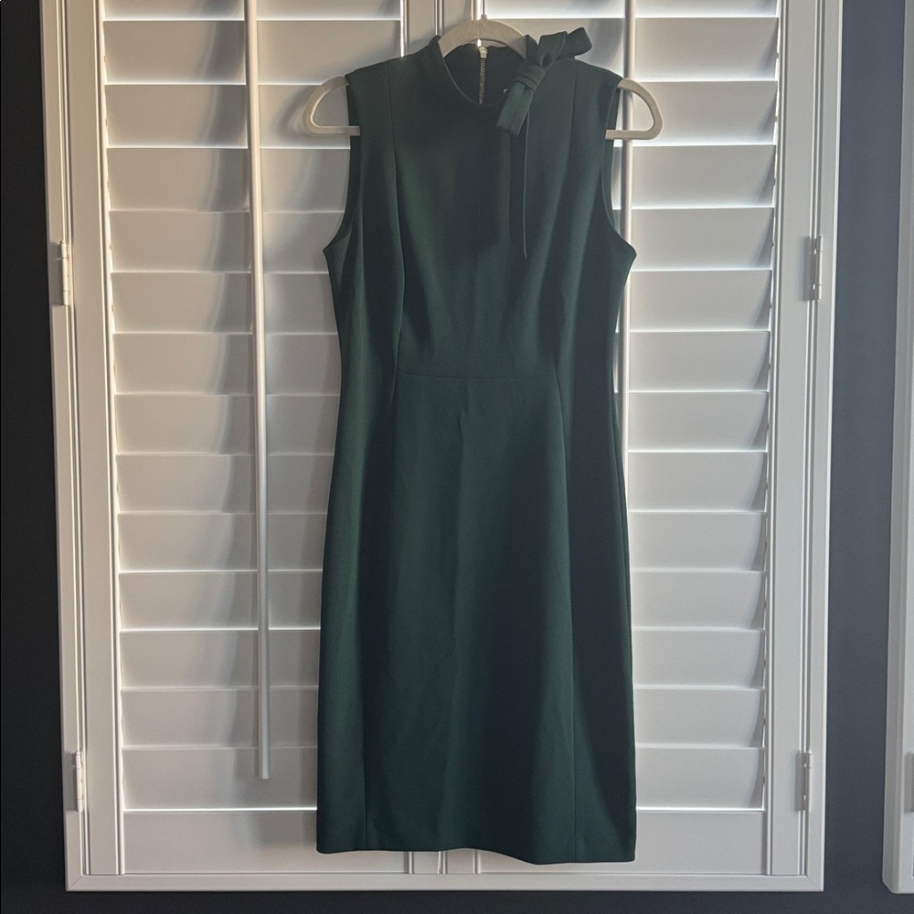 Calvin Klein tie neck sleeveless dress